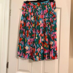 J. Crew Multicolor Abstract A-Line Skirt